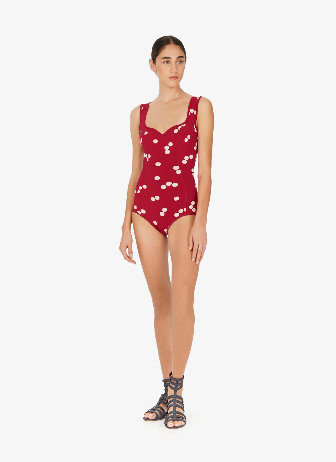 ALAÏA ROJO/BLANCO